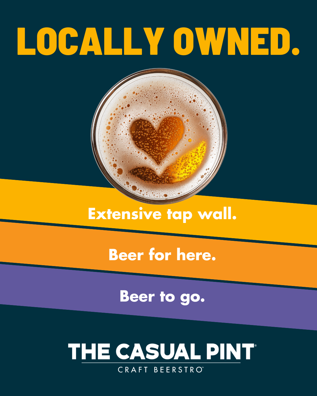 The Casual Pint, locally owned social