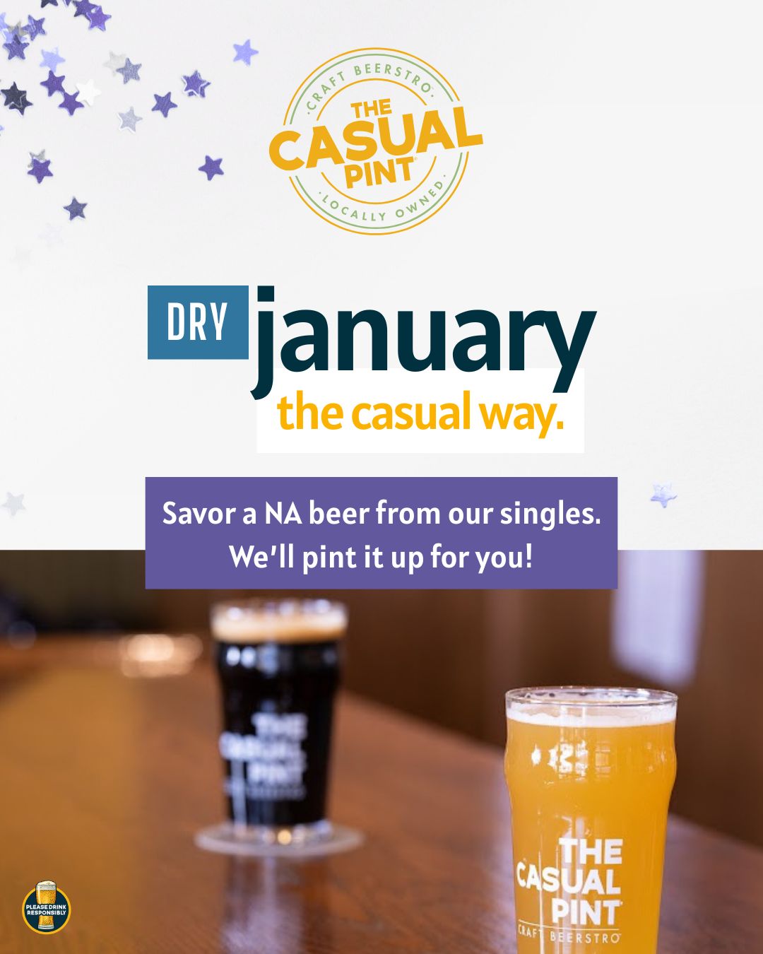 Dry January at The Casual Pint